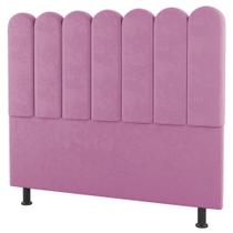 Cabeceira Cama Box Casal Lana 140cm Suede Rosa - Desk Design