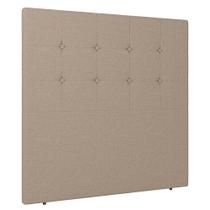 Cabeceira Cama Box Casal Luana 140cm Linho Bege - Desk Design