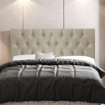 Cabeceira Cama Box Casal Madrid 140cm Corano Bege - Abmaza