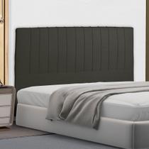 Cabeceira Cama Box Casal Namur 140 Cm Suede Cinza - MV Estofados Shop