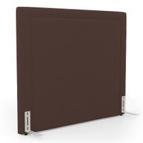 Cabeceira Cama Box Casal Padrão Alba 140cm com Frame Bouclé Marrom - Abmaza Cabeceira Cama Box Casal Padrão Alba 140cm com Frame Bouclé Marrom - Abmaza