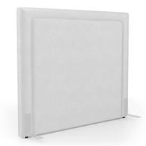Cabeceira Cama Box Casal Padrão Alba 140cm com Frame material sintético Branco - Desk Design Cabeceira Cama Box Casal Padrão Alba 140cm com Frame material sintético Branco - Desk Design