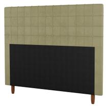 Cabeceira Cama Box Casal Parisis 140cm Sintético Bege - Desk Design
