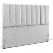 Cabeceira Cama Box Casal Queen 160 Cm Dália W01 Facto Cinza Metalizado - Lyam Decor