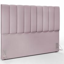 Cabeceira Cama Box Casal Queen 160 cm Dália W01 Suede Rosê - Lyam Decor