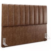 Cabeceira Cama Box Casal Queen 160 Cm material sintético Marrom