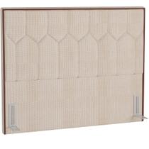 Cabeceira Cama Box Casal Queen 160 cm P05 Londres Linho Creme - Lyam Decor