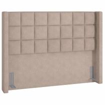 Cabeceira Cama Box Casal Queen 160 cm P05 Paris Linho Bege - Lyam Decor