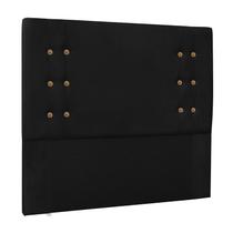 Cabeceira Cama Box Casal Queen 160cm Gênova Suede Preto - Sheep Estofados