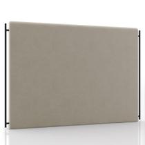 Cabeceira Cama Box Casal Queen 160cm Oscar P02 Suede Bege - Mpozenato