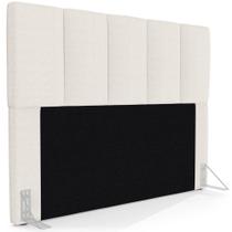 Cabeceira Cama Box Casal Queen 160cm Pérola W01 Linho Cru - Mpozenato Cabeceira Cama Box Casal Queen 160cm Pérola W01 Linho Cru - Mpozenato