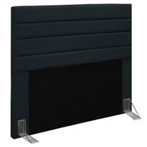 Cabeceira Cama Box Casal Queen 160cm Rubi W01 Suede Preto - Mpozenato