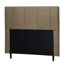 Cabeceira Cama Box Casal Queen Donna 160cm Suede Bege - Desk Design