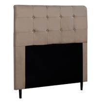 Cabeceira Cama Box Casal Queen Luna 160cm Suede Bege - Desk Design