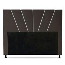 Cabeceira Cama Box Casal Queen Size Dallas 160cm Corano Marrom - Abmaza Cabeceira Cama Box Casal Queen Size Dallas 160cm Corano Marrom - Abmaza