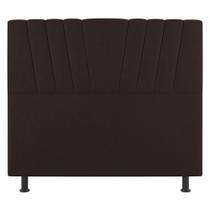 Cabeceira Cama Box Casal Queen Size Dublin 160cm Linho Marrom - Abmaza Cabeceira Cama Box Casal Queen Size Dublin 160cm Linho Marrom - Abmaza