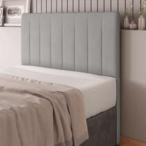 Cabeceira Cama Box Casal Queen Size Ivana 160cm Veludo Prata - Abmaza