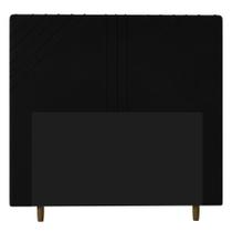 Cabeceira Cama Box Casal Queen Size Lisboa 160Cm Preto Cabeceira Cama Box Casal Queen Size Lisboa 160Cm Preto