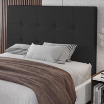 Cabeceira Cama Box Casal Queen Size Luana 160cm Sintético Preto - Abmaza Cabeceira Cama Box Casal Queen Size Luana 160cm Sintético Preto - Abmaza