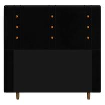 Cabeceira Cama Box Casal Roma 140cm Corano Preto - Desk Design