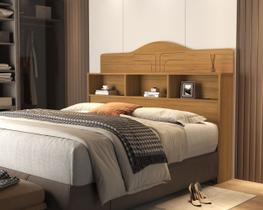 Cabeçeira Cama Box Casal Vivian 100% Mdf C/ Nicho P/ Colchão 138 Cm - Basoto Cabeçeira Cama Box Casal Vivian 100% Mdf C/ Nicho P/ Colchão 138 Cm - Basoto