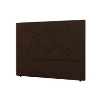 Cabeceira Cama Box Estofada Casal Casal Lima Plus Veludo Cacau - Simbal Cabeceira Cama Box Estofada Casal Casal Lima Plus Veludo Cacau - Simbal