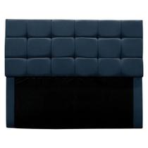 Cabeceira Cama Box Estofada King 195 Cm Bianca Suede Cor:azul Marinho Cabeceira Cama Box Estofada King 195 Cm Bianca Suede Cor:azul Marinho