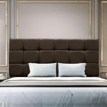 Cabeceira Cama Box Estofada King 195 Cm Costa Rica Suede Marrom Cabeceira Cama Box Estofada King 195 Cm Costa Rica Suede Marrom