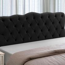 Cabeceira Cama Box Estofada Madeira Queen Size Atena