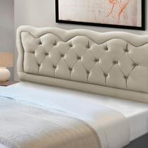 Cabeceira Cama Box Estofada Madeira Queen Size Sofia