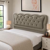 Cabeceira Cama Box Estofada Madeira Queen Size Sofia
