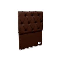 Cabeceira Cama Box Estofada Murat Facto Brown Solteiro - Courano Marrom - Ortobom