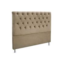 Cabeceira Cama Box Estofada Queen Queen Embaixatriz Plus Suede Marrom Taupe - Simbal Cabeceira Cama Box Estofada Queen Queen Embaixatriz Plus Suede Marrom Taupe - Simbal