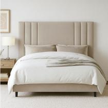 Cabeceira Cama Box Estofada Solteiro 90 cm Veludo Frame