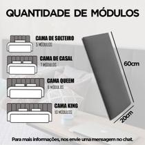 Cabeceira Cama Box Fácil Instalação 1,60 Queen Branca material sintético Cabeceira Cama Box Fácil Instalação 1,60 Queen Branca material sintético