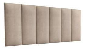 Cabeceira Cama Box Fácil Instalação 1,60x45 Queen Bege