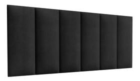 Cabeceira Cama Box Fácil Instalação 1,60x45 Queen Preto