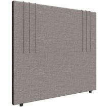 Cabeceira Cama Box King 193cm Estofada Rama Linho Neutro Z04 - Mpozenato Cabeceira Cama Box King 193cm Estofada Rama Linho Neutro Z04 - Mpozenato