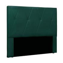 Cabeceira Cama Box King 195 cm Aquilla Veludo Verde S04 - D'Rossi