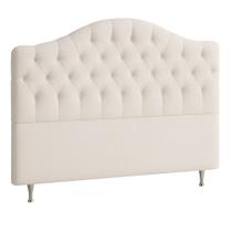 Cabeceira Cama Box King 195 cm Dunas Bouclé Off White - Nexta Casa