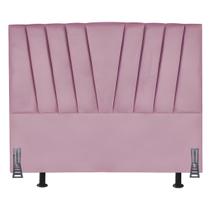 Cabeceira Cama Box King 195 cm Joana em Suede Com Frame