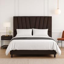 Cabeceira Cama Box King 195 cm Noah em Suede Com Frame