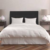 Cabeceira Cama Box King 195 Cm Suede Preto Lia Cabeceira Cama Box King 195 Cm Suede Preto Lia