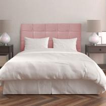 Cabeceira Cama Box King 195 Cm Suede Rose Lia - MV Estofados