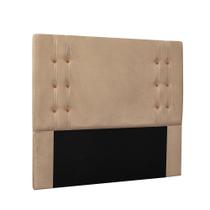 Cabeceira Cama Box King 195cm e Recamier Gênova Suede Bege S04 - D'Rossi