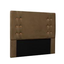 Cabeceira Cama Box King 195cm e Recamier Gênova Suede Caramelo S04 - D'Rossi