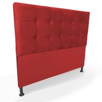 Cabeceira Cama Box King 195cm Maya Suede Vermelho - Sheep Estofados