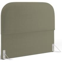 Cabeceira Cama Box King 195cm Orgânica Lanna W01 Bouclê Oliva - Lyam Decor