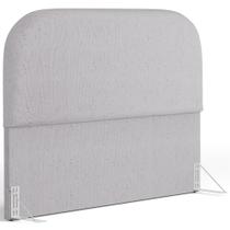 Cabeceira Cama Box King 195cm Orgânica Lanna W01 Linho Cinza - Lyam Decor