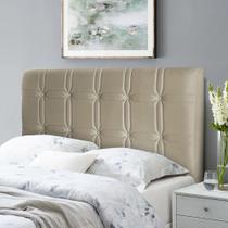 Cabeceira Cama Box King 195cm Suede Velut Bege - King House